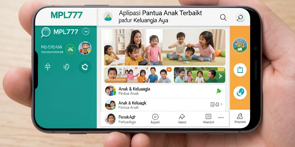Tampilan antarmuka MPL777 yang mudah digunakan untuk memantau anak.
