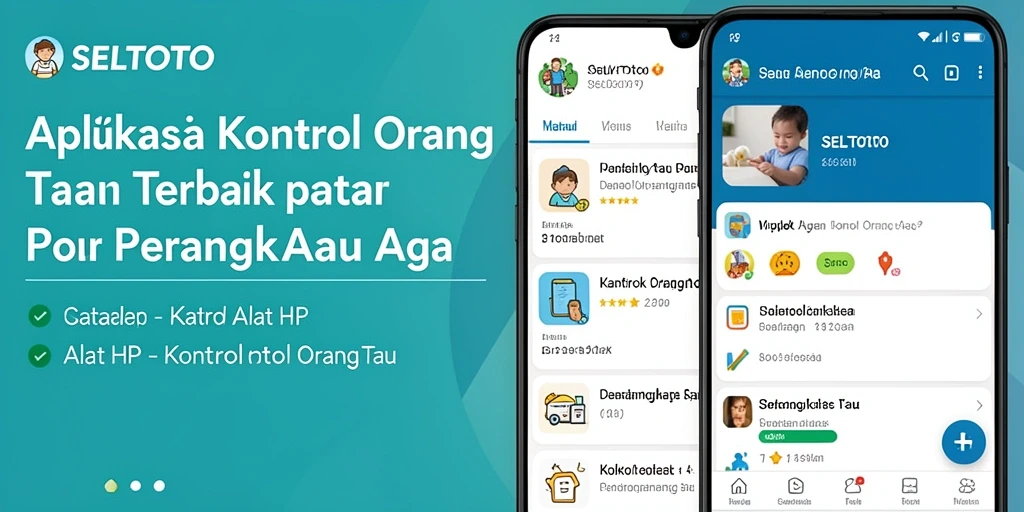 Antarmuka aplikasi SELTOTO untuk kontrol orang tua yang efektif.