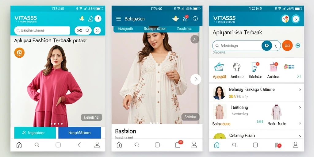 Tampilan antarmuka VITA555 yang menarik dan mudah digunakan.